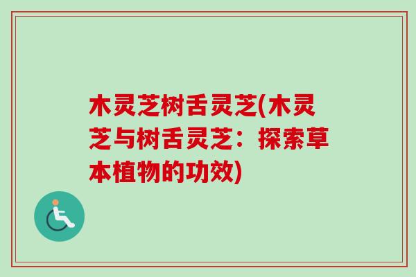 木灵芝树舌灵芝(木灵芝与树舌灵芝:探索草本植物的功效) 木灵芝树舌灵芝(木灵芝与树舌灵芝:探索草本植物的功效)