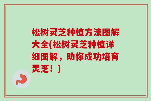 松树灵芝种植方法图解大全(松树灵芝种植详细图解，助你成功培育灵芝！)