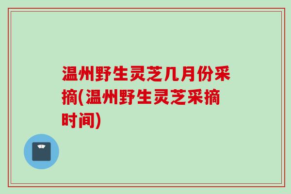 温州野生灵芝几月份采摘(温州野生灵芝采摘时间) 温州野生灵芝几月份采摘(温州野生灵芝采摘时间)