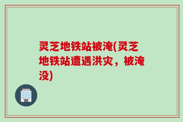 灵芝地铁站被淹(灵芝地铁站遭遇洪灾，被淹没)