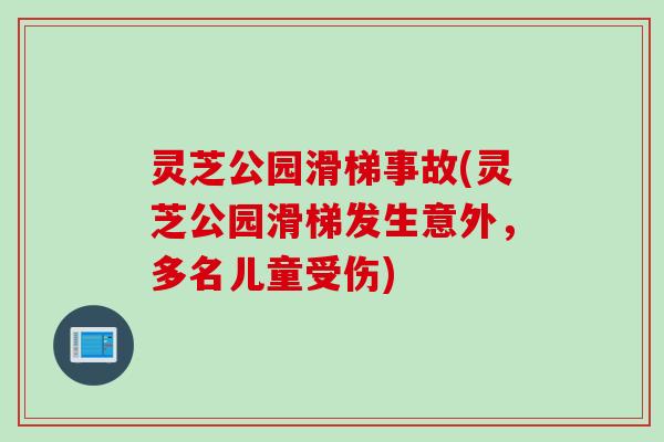 灵芝公园滑梯事故(灵芝公园滑梯发生意外，多名儿童受伤)