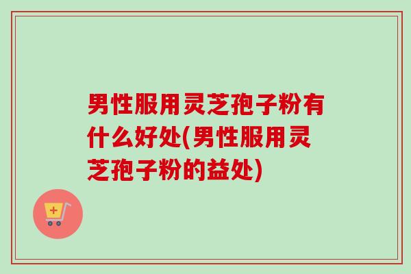 男性服用灵芝孢子粉有什么好处(男性服用灵芝孢子粉的益处)