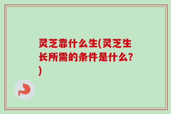 灵芝靠什么生(灵芝生长所需的条件是什么？)