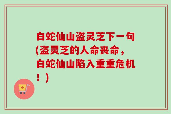 白蛇仙山盗灵芝下一句(盗灵芝的人命丧命，白蛇仙山陷入重重危机！)