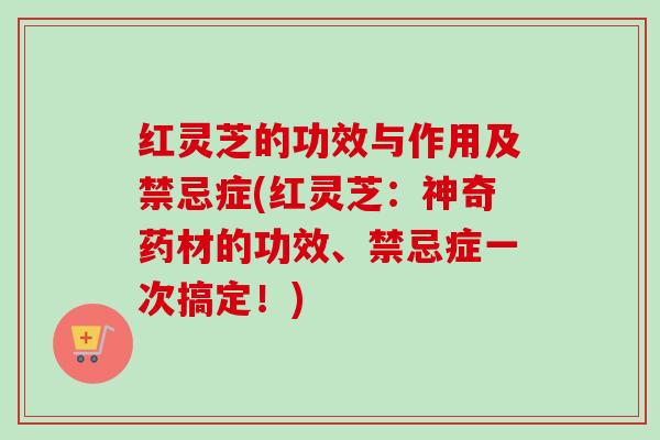 红灵芝的功效与作用及禁忌症(红灵芝:神奇药材的功效、禁忌症一次搞定!) 红灵芝的功效与作用及禁忌症(红灵芝:神奇药材的功效、禁忌症一次搞定!)