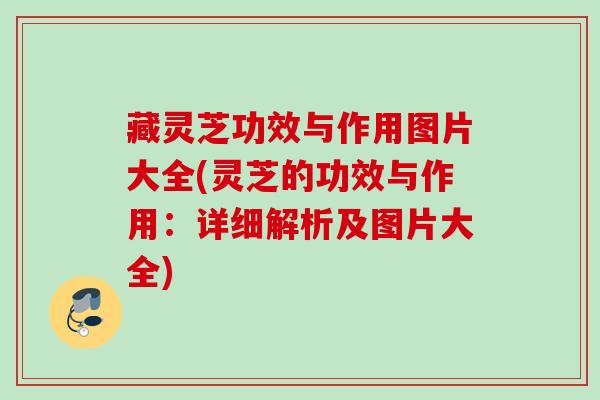藏灵芝功效与作用图片大全(灵芝的功效与作用：详细解析及图片大全)