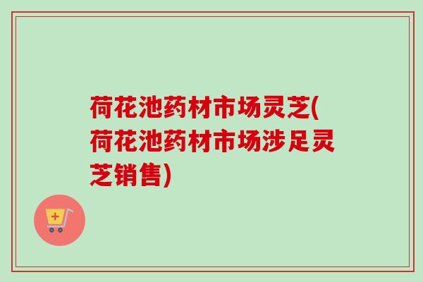 荷花池药材市场灵芝(荷花池药材市场涉足灵芝销售)