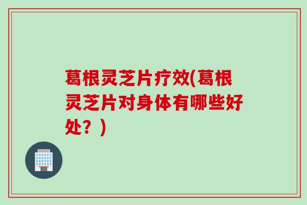 葛根灵芝片疗效(葛根灵芝片对身体有哪些好处？)