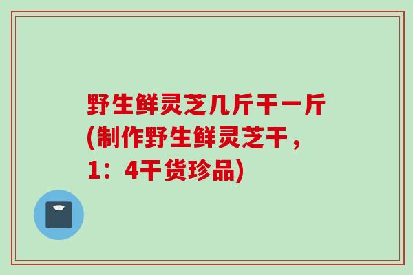 野生鲜灵芝几斤干一斤(制作野生鲜灵芝干,1:4干货珍品) 野生鲜灵芝几斤干一斤(制作野生鲜灵芝干,1:4干货珍品)