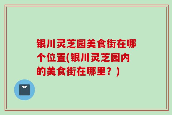 银川灵芝园美食街在哪个位置(银川灵芝园内的美食街在哪里？)
