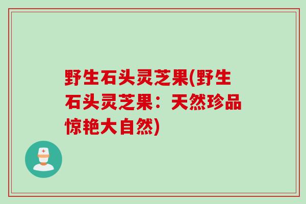 野生石头灵芝果(野生石头灵芝果：天然珍品惊艳大自然)