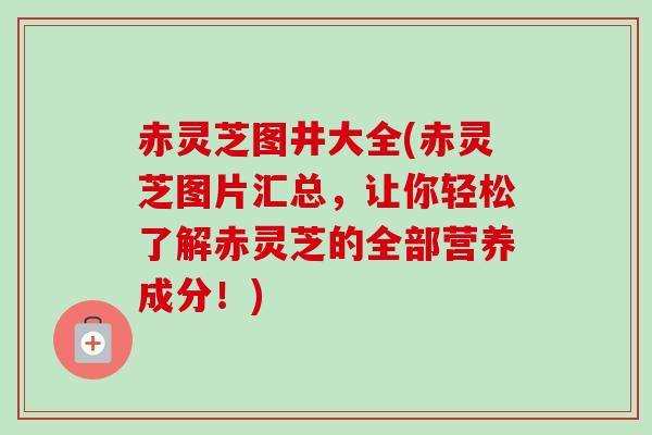 赤灵芝图井大全(赤灵芝图片汇总，让你轻松了解赤灵芝的全部营养成分！)