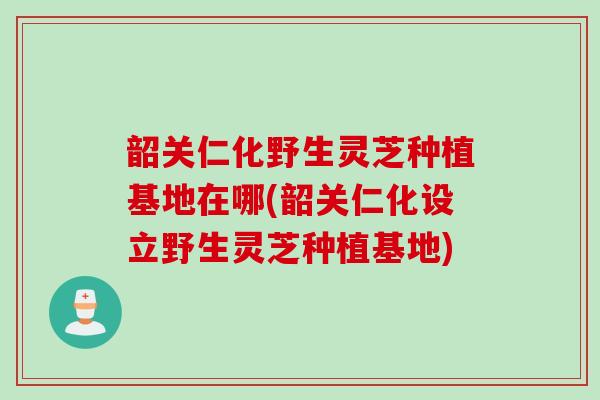 韶关仁化野生灵芝种植基地在哪(韶关仁化设立野生灵芝种植基地) 韶关仁化野生灵芝种植基地在哪(韶关仁化设立野生灵芝种植基地)