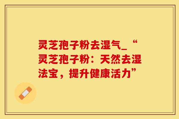 灵芝孢子粉去湿气_“灵芝孢子粉：天然去湿法宝，提升健康活力”