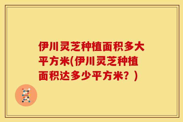 伊川灵芝种植面积多大平方米(伊川灵芝种植面积达多少平方米？)