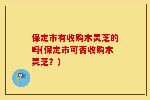 保定市有收购木灵芝的吗(保定市可否收购木灵芝？)