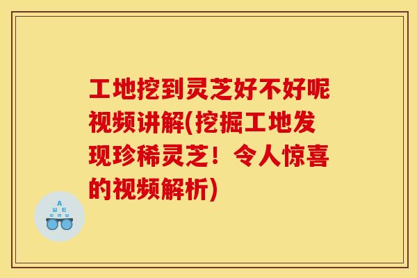 工地挖到灵芝好不好呢视频讲解(挖掘工地发现珍稀灵芝！令人惊喜的视频解析)