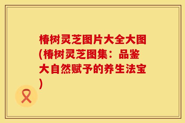 椿树灵芝图片大全大图(椿树灵芝图集：品鉴大自然赋予的养生法宝)