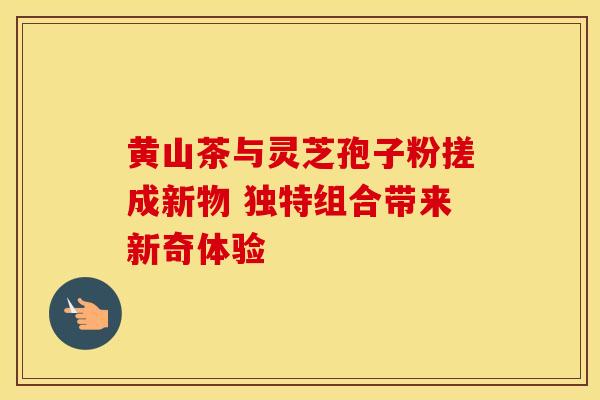 黄山茶与灵芝孢子粉搓成新物 独特组合带来新奇体验