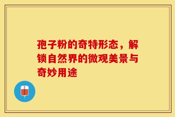 孢子粉的奇特形态，解锁自然界的微观美景与奇妙用途