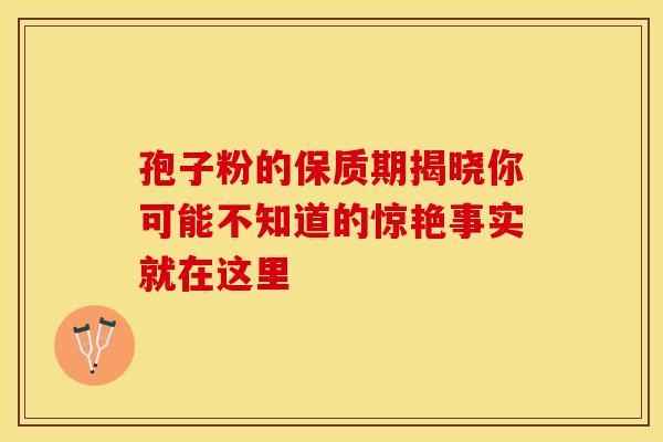 孢子粉的保质期揭晓你可能不知道的惊艳事实就在这里