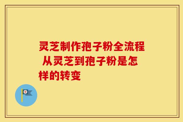 灵芝制作孢子粉全流程 从灵芝到孢子粉是怎样的转变